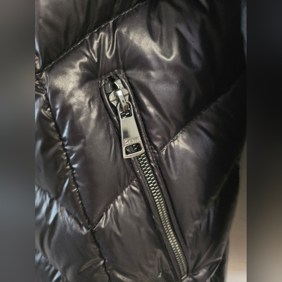 DKNY Black Premium Down Puffer Jacket Winter Warm Lightweight Size L - Picture 4 of 9